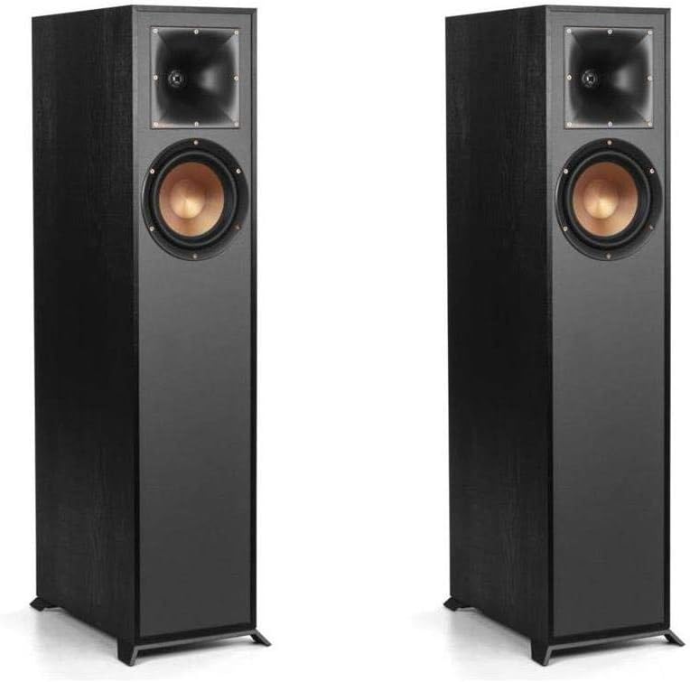 Black Floorstanding Speakers, Pair V870529