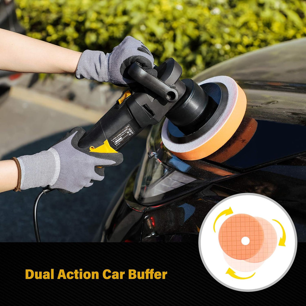 6 Inch Dual Action Buffer Polisher with Variable Speeds O89106