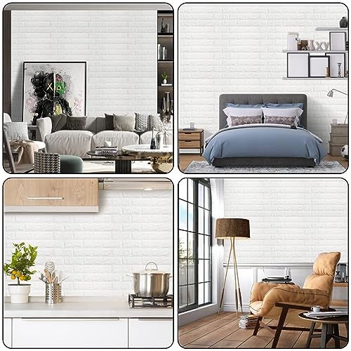 20 Pack Peel and Stick 3D Faux Brick Wall Panels L567228