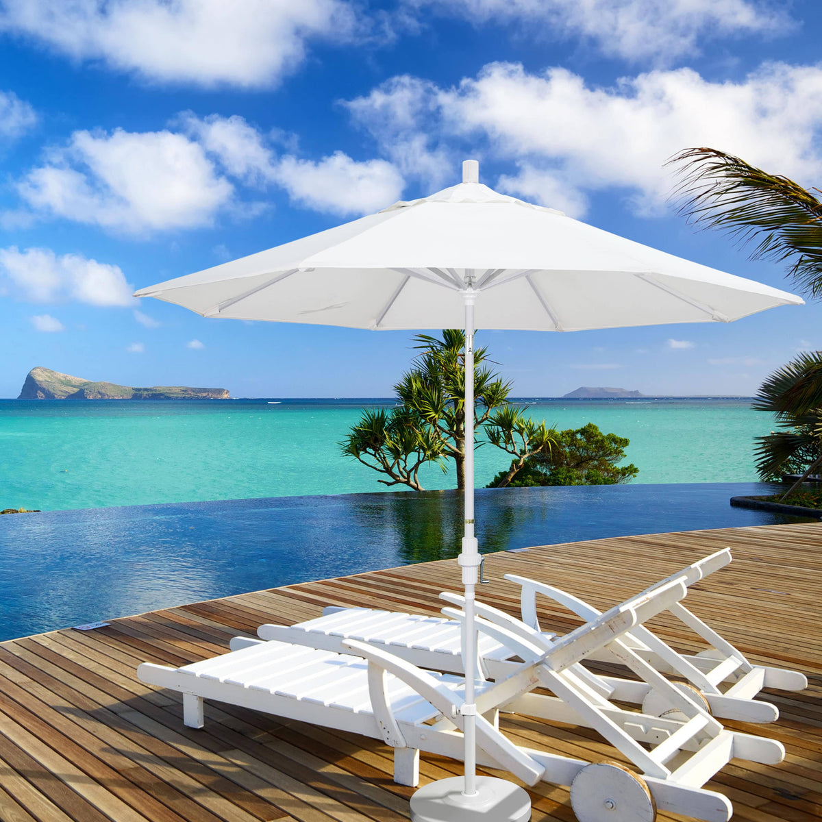 9 ft. Fiberglass Tilt Market Umbrella I275