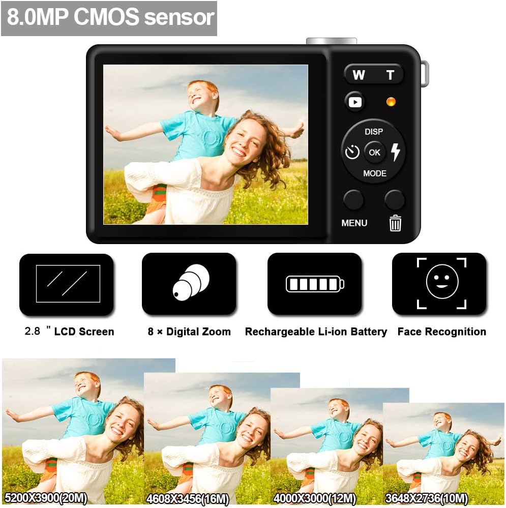 20MP Digital Camera with 8X Zoom C625842