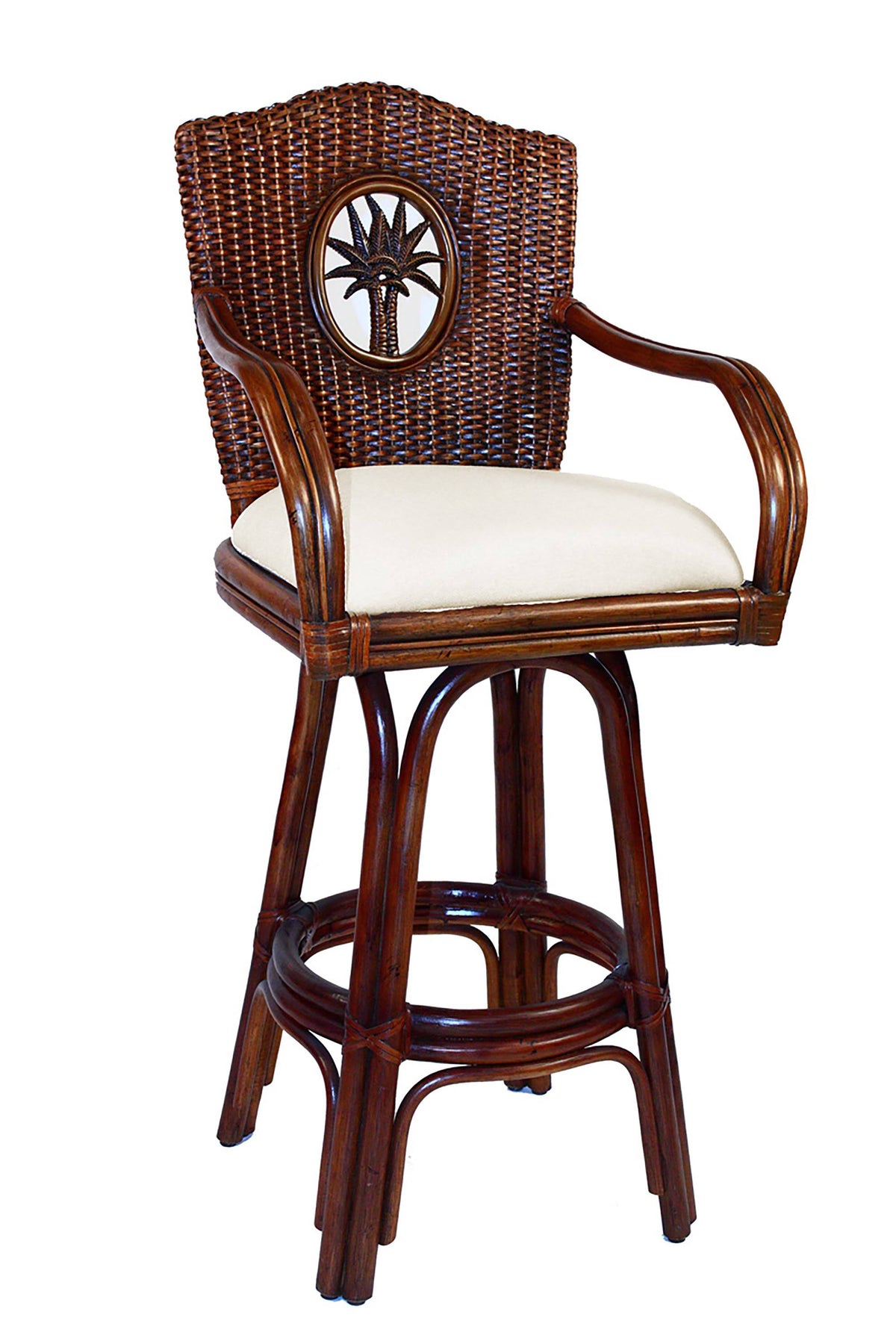 Swivel Rattan Counterstool S540316