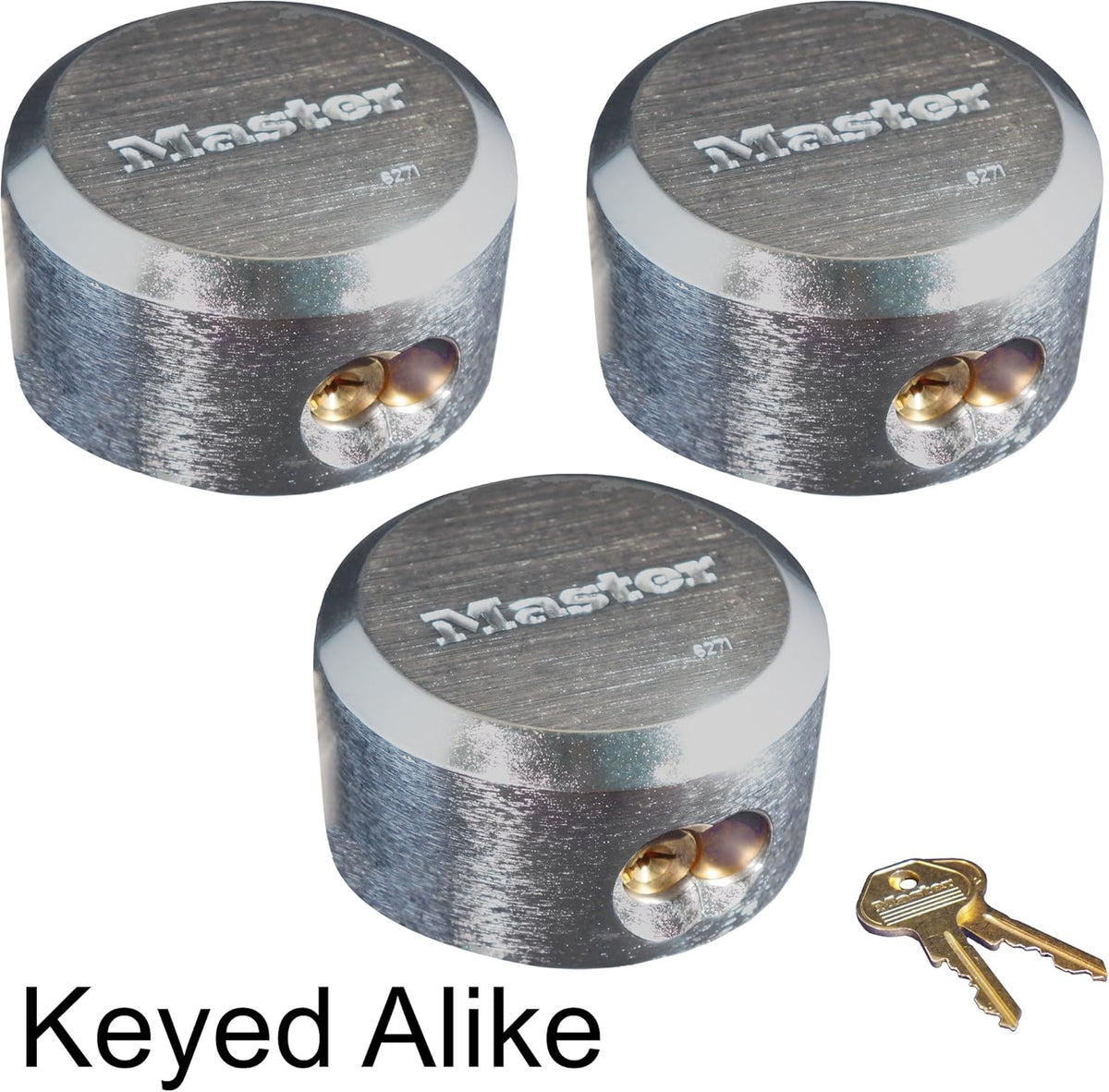 4 Hidden Shackle Padlocks Keyed Alike F5695