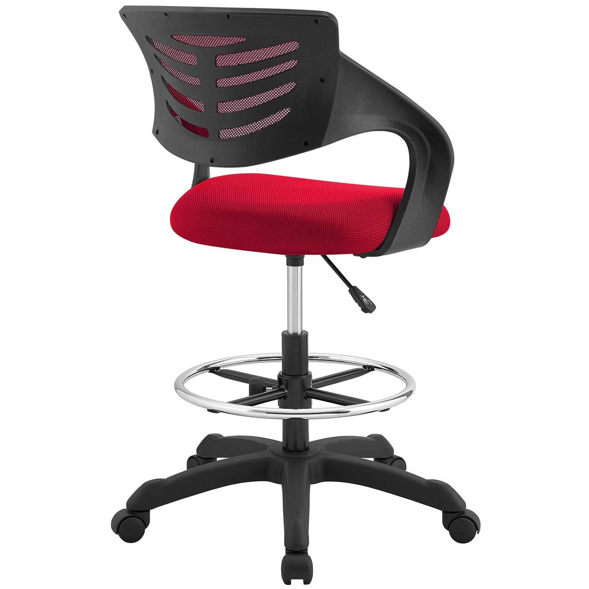 Red Mesh Drafting Chair J249656