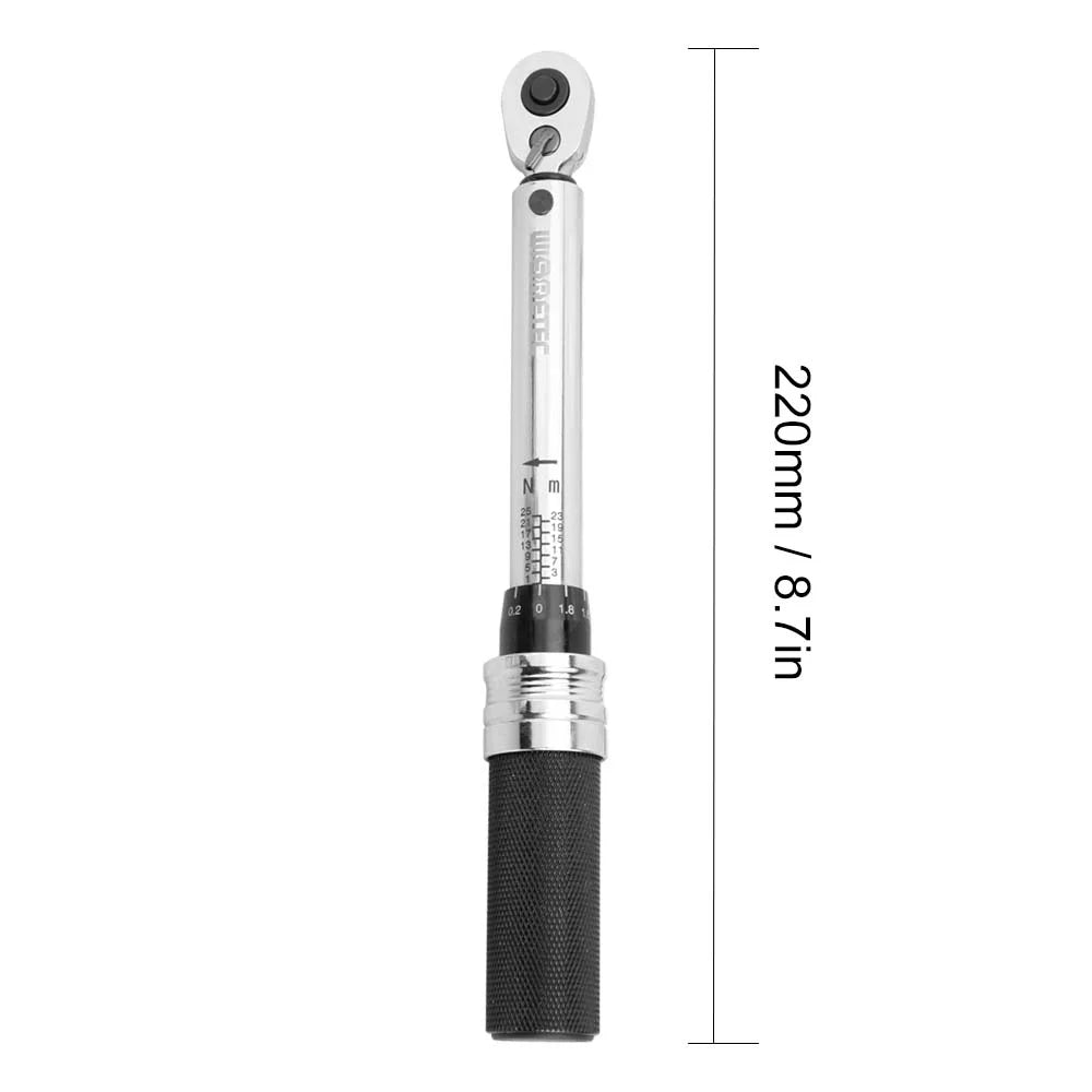 1/4" DR 1-25Nm Mini Adjustable Bike Torque Wrench Set B7064