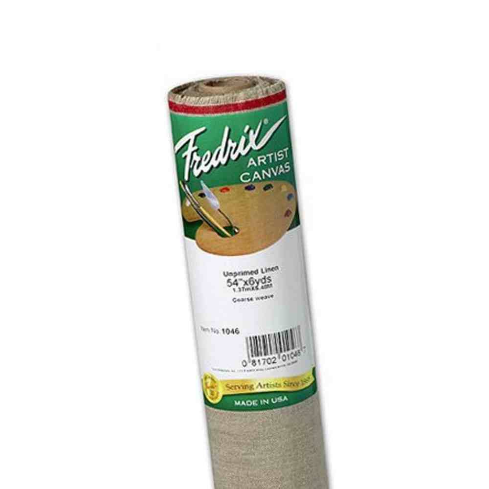 54 in. x 6 Yards Coarse Unprimed Linen Canvas Roll K8456