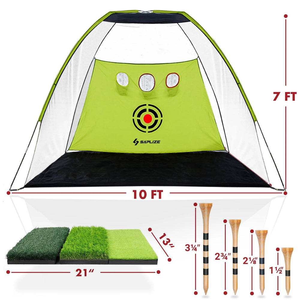 10 x 7 ft Golf Practice Net with Mat, Tees and Balls N11788