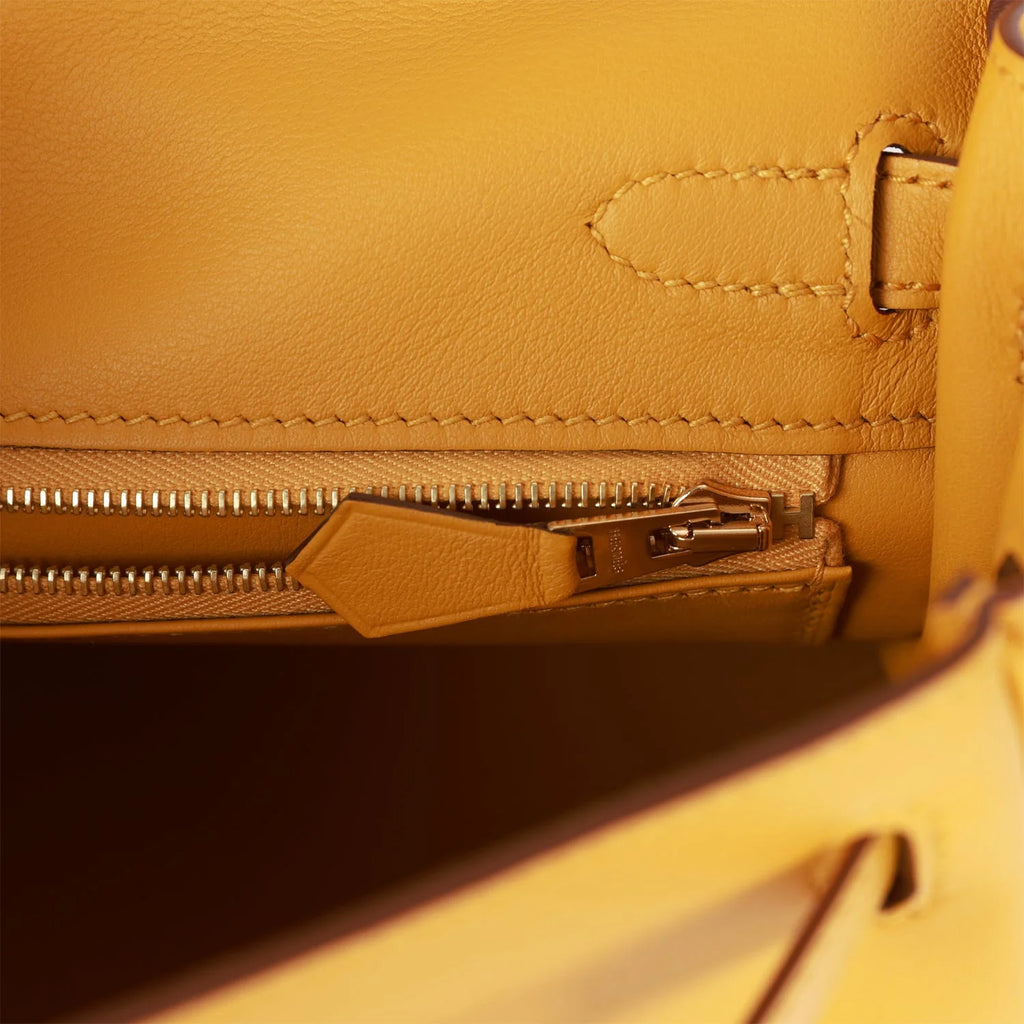 Jaune Ambre Swift Leather Bag R32543