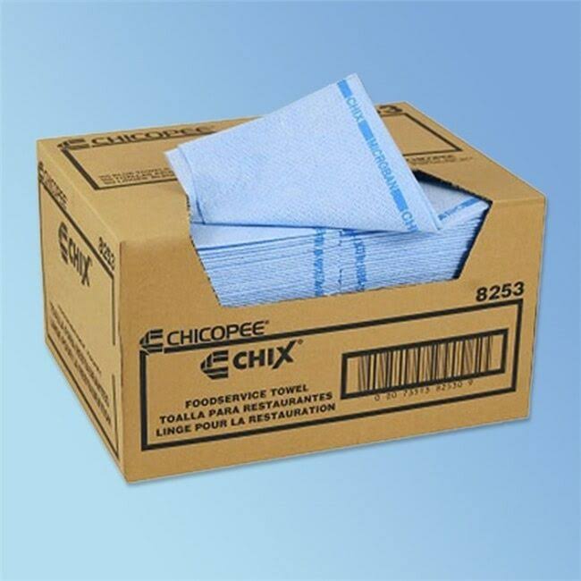 Blue 13 x 21 Food Service Towels, 150/Carton Q6378