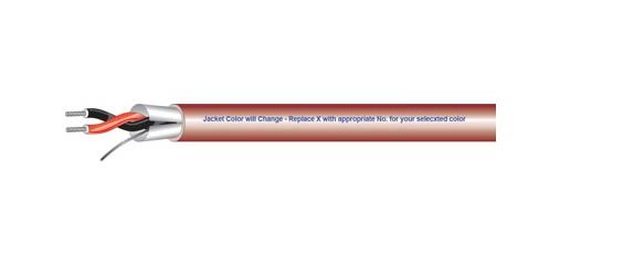 2 Conductor 22AWG Bonded Shield Cable 500ft Brown S337227
