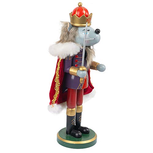 3 Set Christmas Nutcrackers Figures, 7 Inch Handmade Wooden Nutcracker Decorations I11569