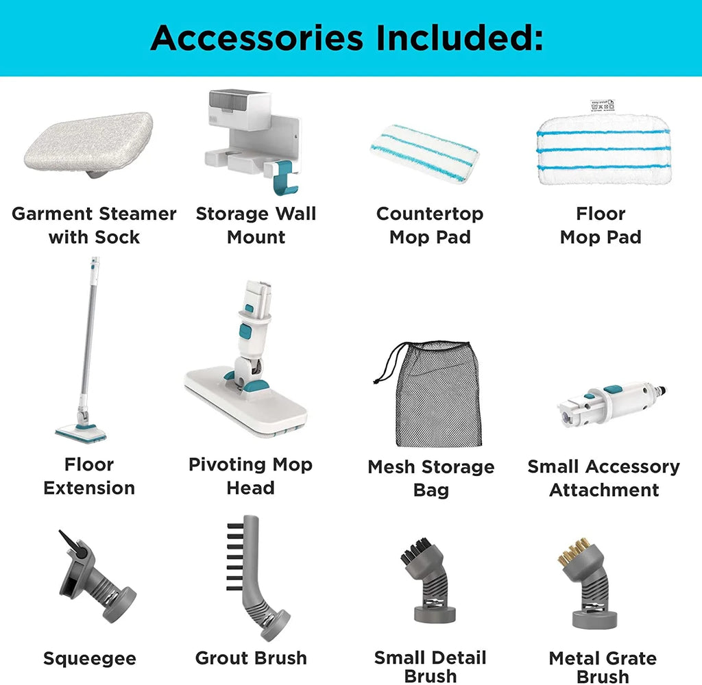 Multipurpose Steam Cleaning System with 7 Attachments T58552
