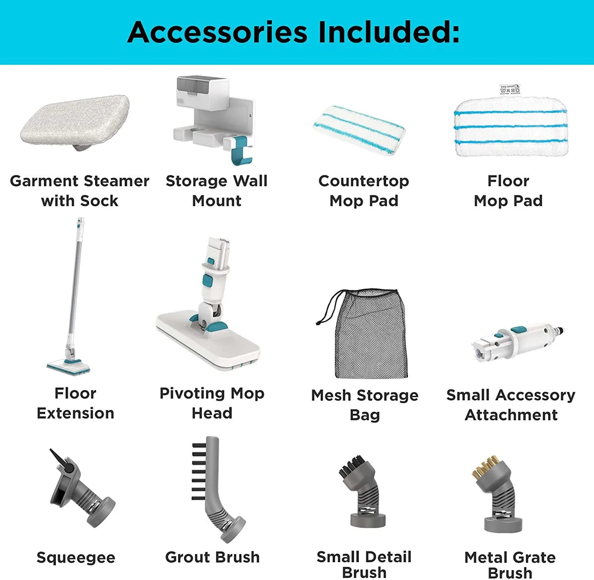 Multipurpose Steam Cleaning System with 7 Attachments T58552