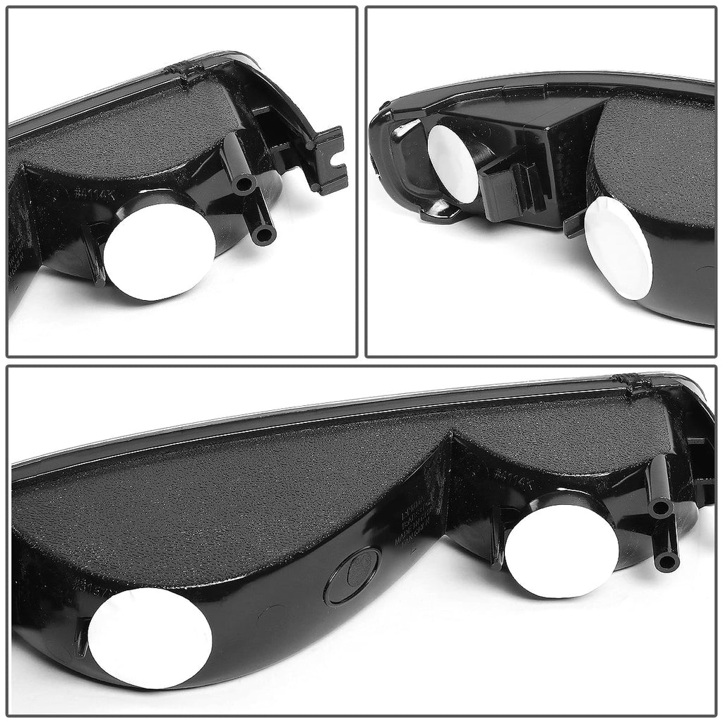 Black Housing Headlight and Clear Corner Bumper Light J6840