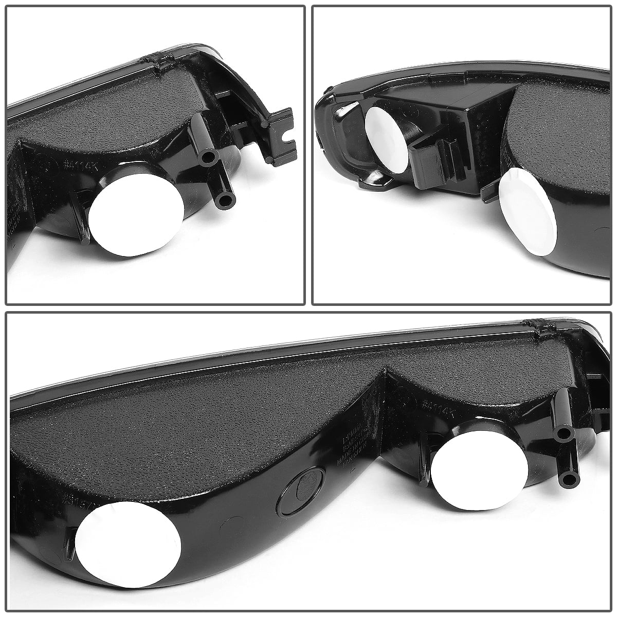 Black Housing Headlight and Clear Corner Bumper Light J6840