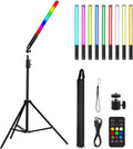 Handheld LED Video Light with Tripod & Remote Control, Pack of 2 Q129763