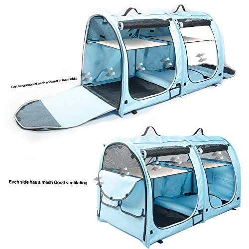 Portable Twin Compartment Cat Cage T770
