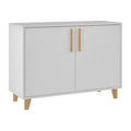 White Double Side Cabinet with 2 Shelves J9278