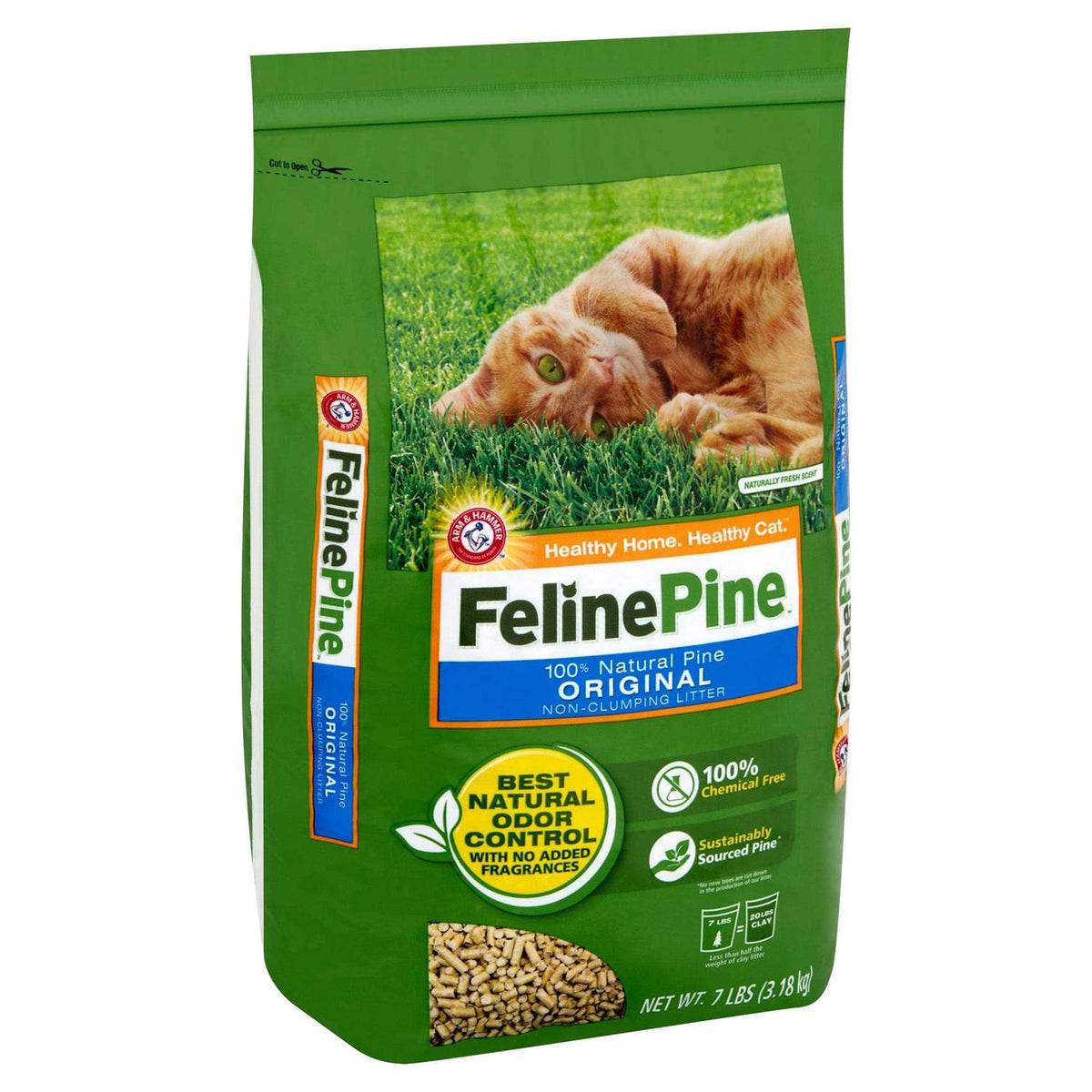 Feline Pine Cat Litter Original I35326
