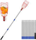 13 FT Adjustable Lightweight Fruit Picker Pole with Basket W93845