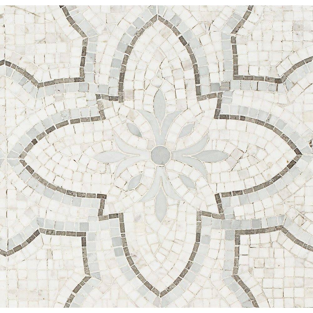 White/Gray Marble Mosaic Tile T52209