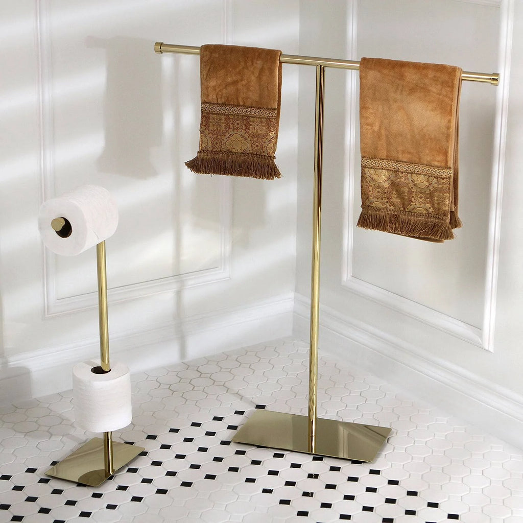 Polished Brass Freestanding Toilet Tissue Holder G14144