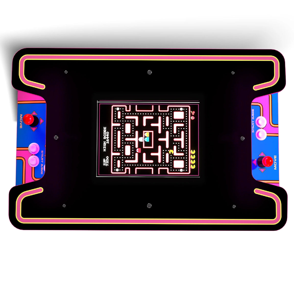 Black Head-to-Head Arcade Table with 12 Games J54491