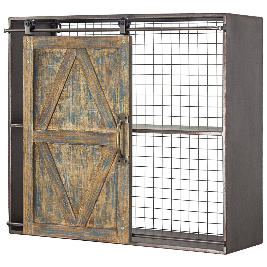 Brown Farmhouse Wall Shelf U72790
