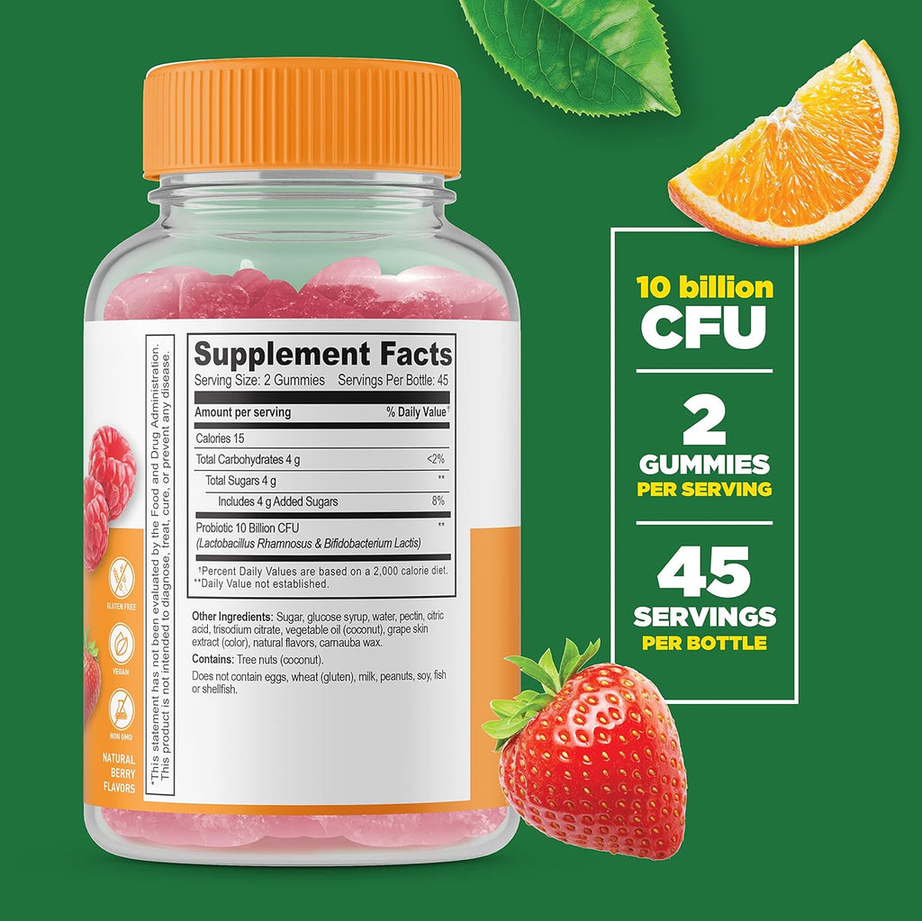 90 Gummies Probiotic Gummy Supplement I3987