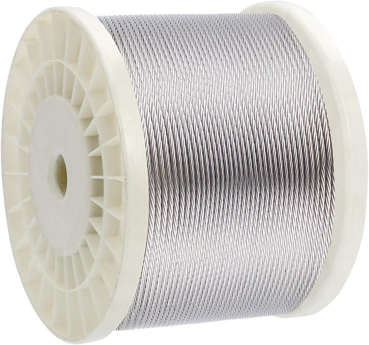 1/8 T316 Stainless Steel Cable with Cutter, 600FT 7 x 7 Strands Wire Rope G6946