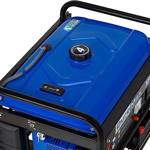 Blue Black Gas Powered Portable Generator 4400 Watt Electric Start K235698