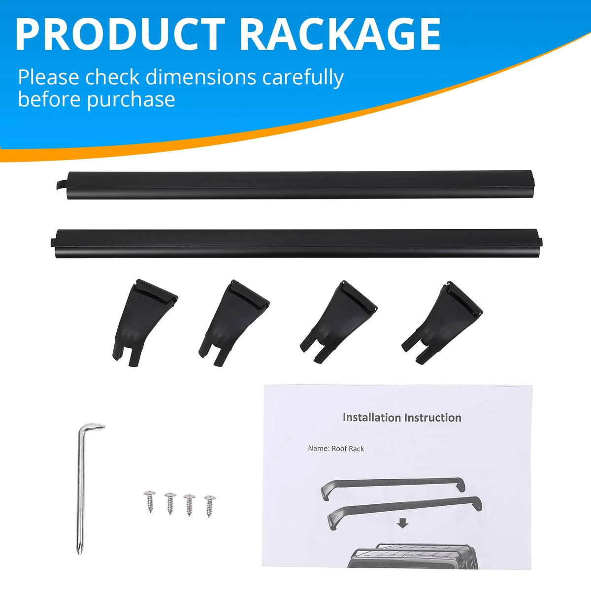 Heavy Duty Steel Roof Rack Cross Bar for Jeep Wrangler JK JL Unlimited G455