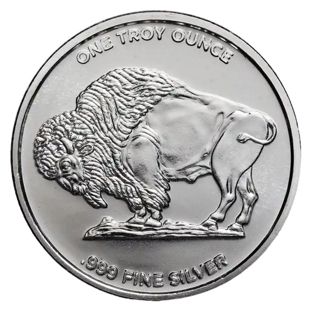 1 oz Silver Buffalo Round Tube of 20 Q3675