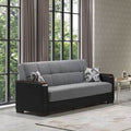 Gray/Black Chenille Square Arm Sleeper I666008