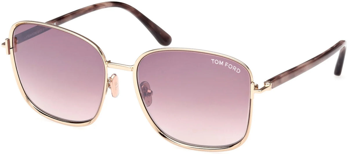 Rose Gold Metal Sunglasses K64981