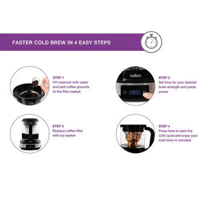 Cold Brew Coffee Maker 7 Cup Digital Q818123