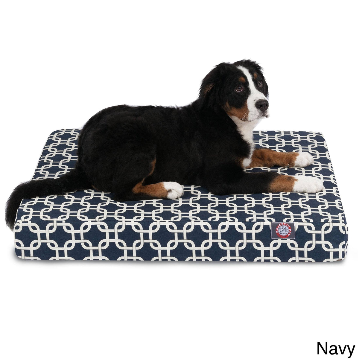 Red Rectangle Orthopedic Memory Foam Dog Bed L69583