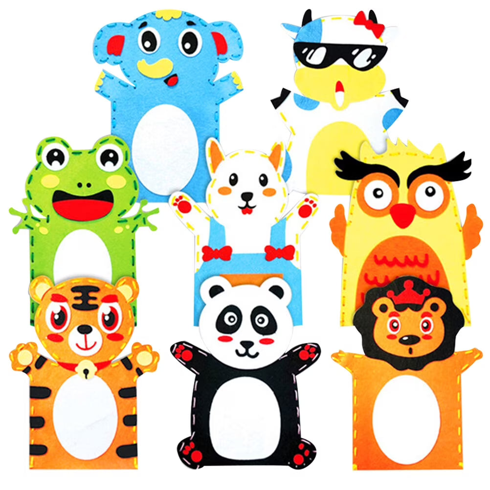 8PCS Creative DIY Doll Making Kit Fabric Weaving Educational Toys T12534