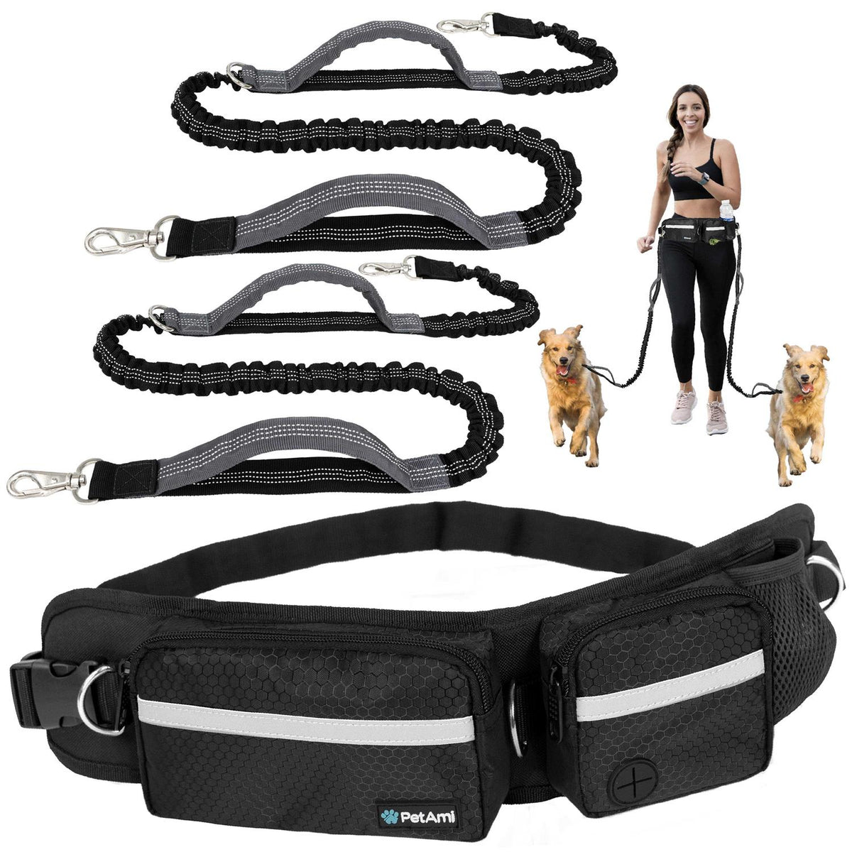 Hands Free Dog Leash Belt Bag U9088
