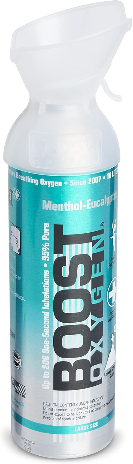 4 Pack Large 10L Natural Portable Pure Oxygen Canister B6697