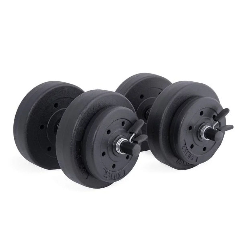 40lb Adjustable Vinyl Dumbbell Set L1652