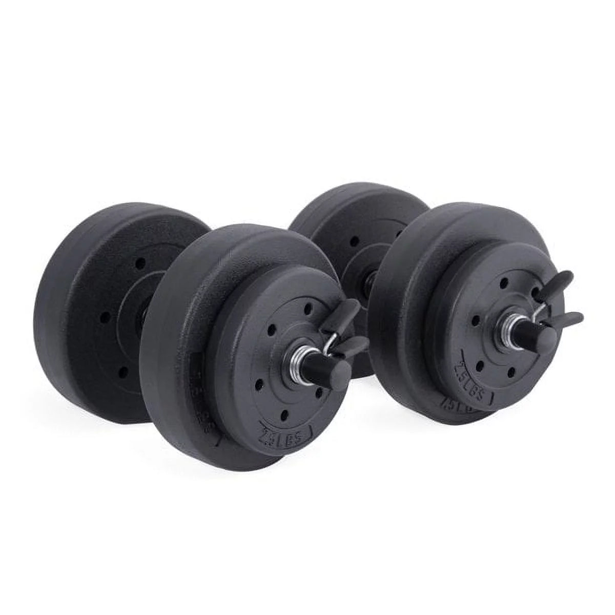 40lb Adjustable Vinyl Dumbbell Set L1652
