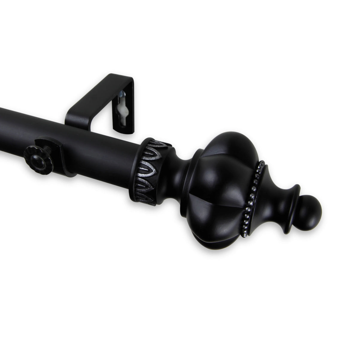Black Adjustable Curtain Rod 28-48 inch Z378