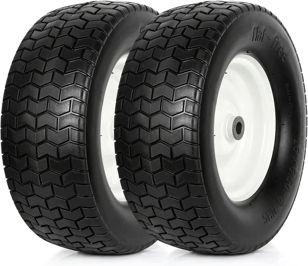 16x6.50-8 Lawn Tires with Rim, Set of 2 M3609