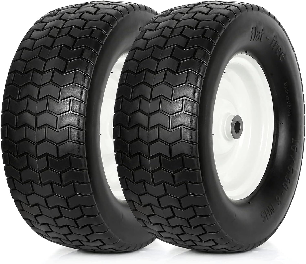 16x6.50-8 Lawn Tires with Rim, Set of 2 M3609