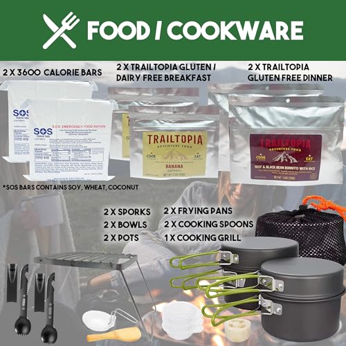 5 Day Survival Backpack with Supplies W396019