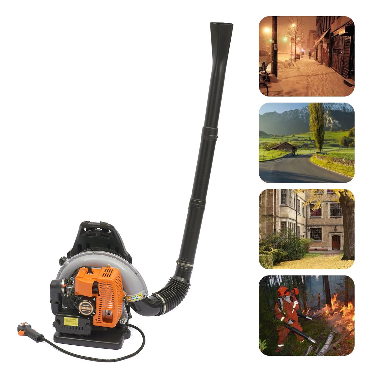 65CC 3.6HP 2-Cycle Gas Powered Backpack Leaf Blower N38223