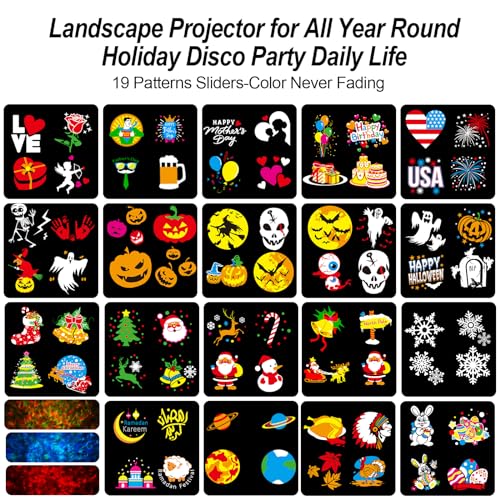 Halloween Projector Lights 8 Patterns X409087