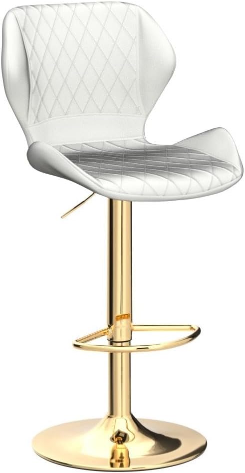 Cream Velvet Swivel Bar Stools Set of 4 S178