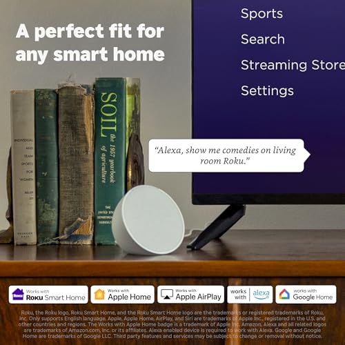 4K HDR Roku Streaming Device with Voice Remote B592824